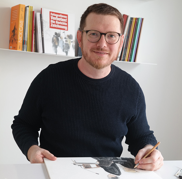 Martin Burkhardt – Gerichtszeichner und Illustrator